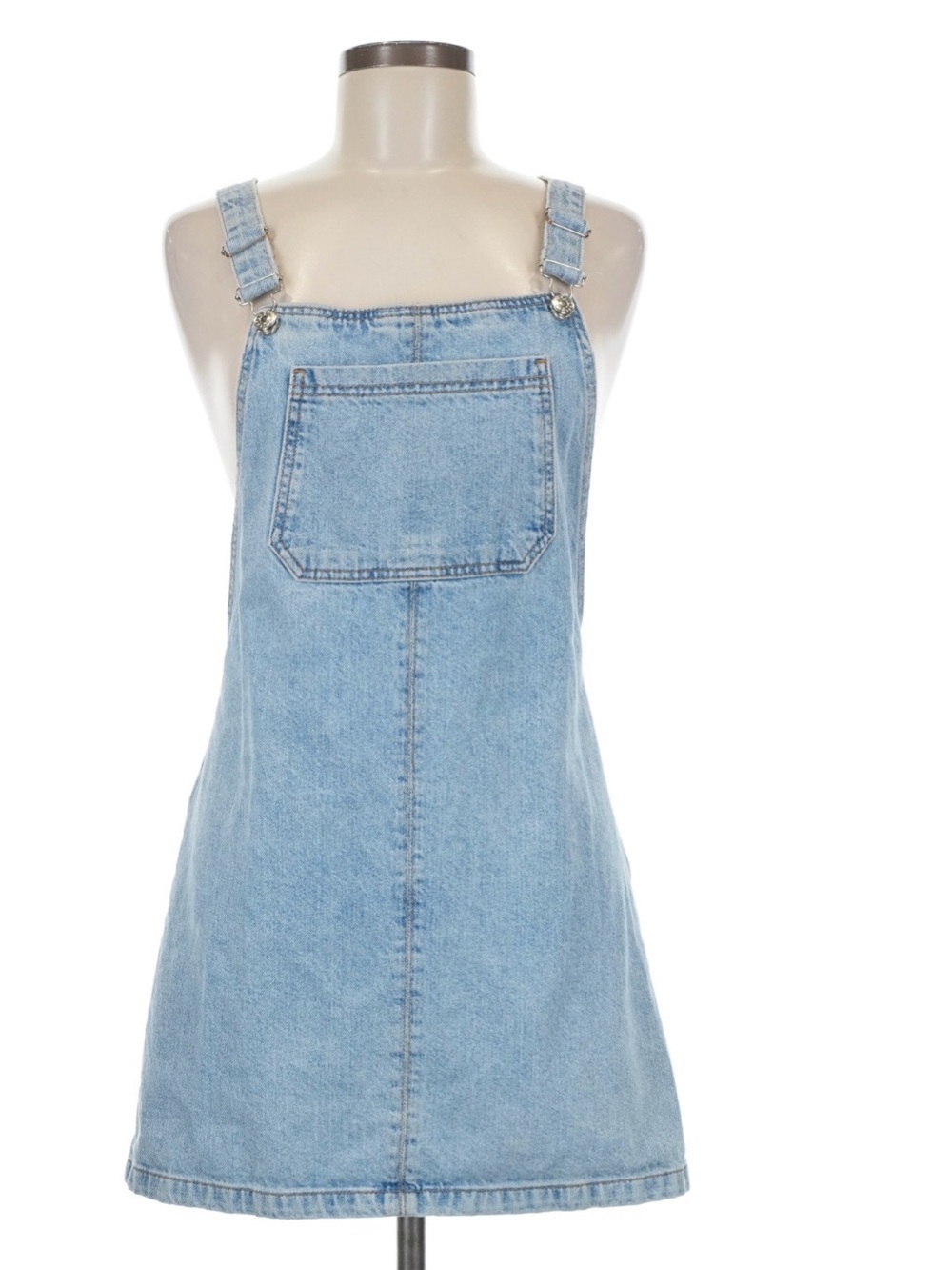 Topshop denim overall dress